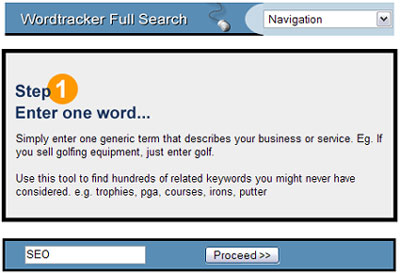 Wordtracker Full Search
