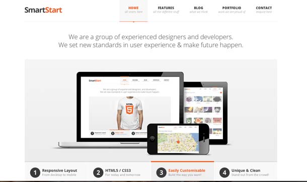 thiết kế website SmartSmart bằng html5