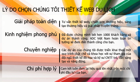 Lý do bạn chọn thiết kế website du lịch tại ADC Việt Nam