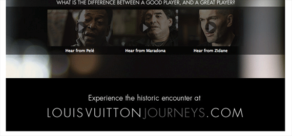 thiết kế web của Louis Vuitton, thiết kế website sáng tạo