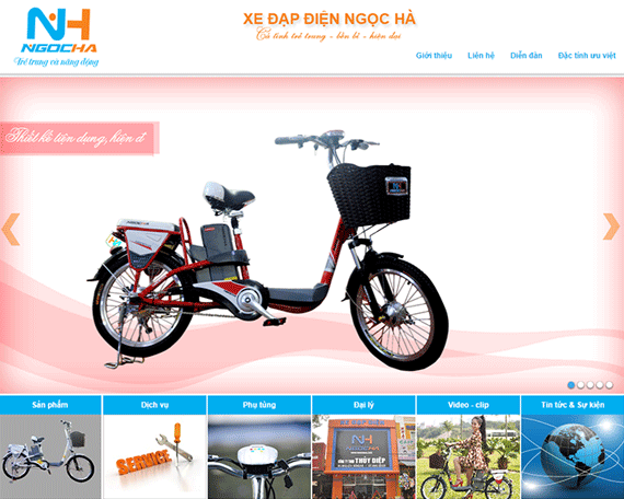 Thiết kế website mua bán xe đạp tỉ mỉ đến từng chi tiết